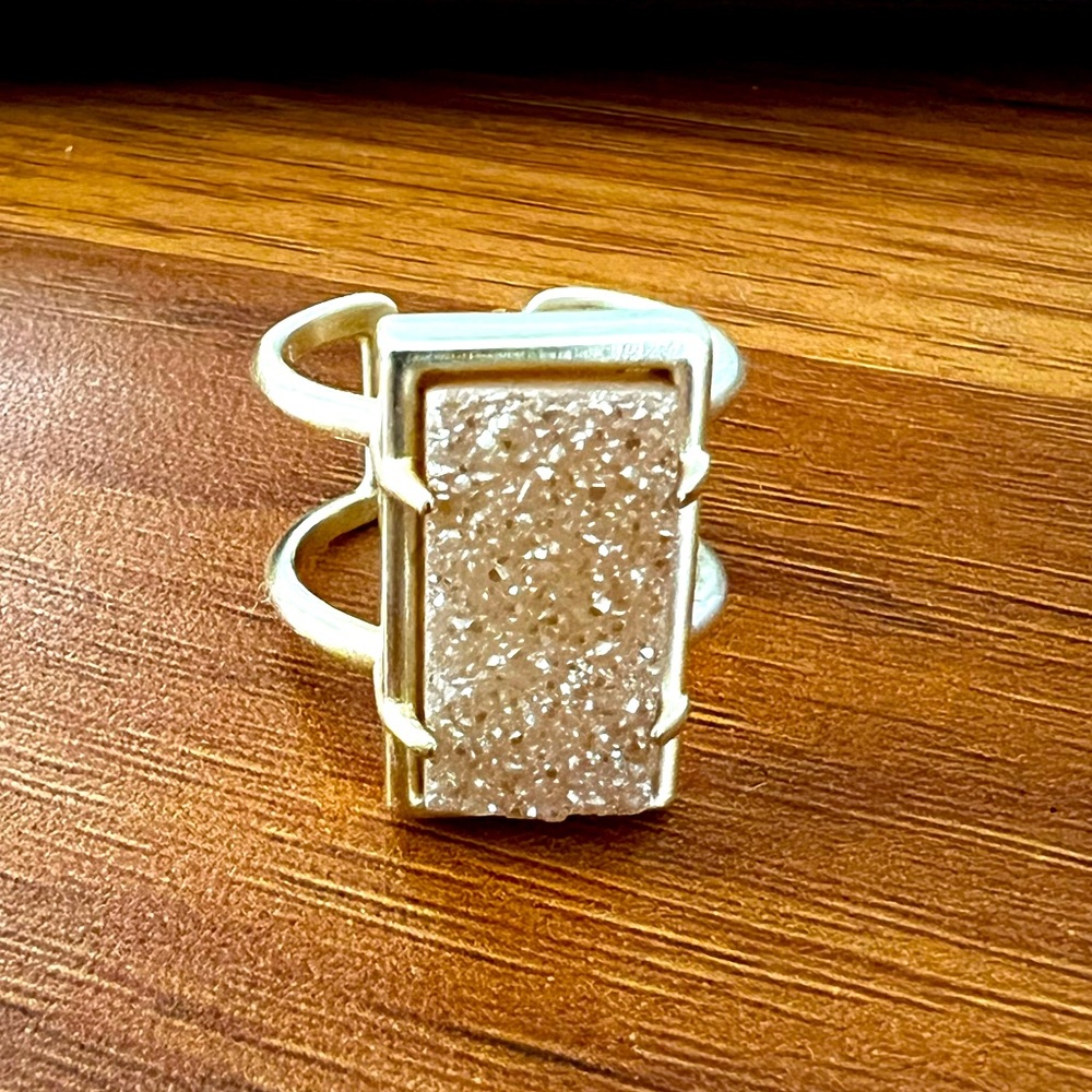 Kendra Scott Lennox Gold Drusy Ring